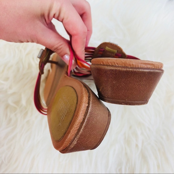 NICKELS SOFT VINTAGE LEATHER SANDALS BRAZIL 7 - Picture 5 of 8